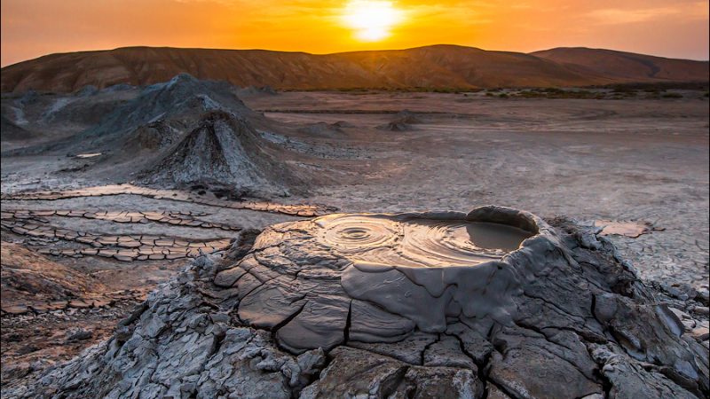 Mud Volcanoes Azerbaijan
